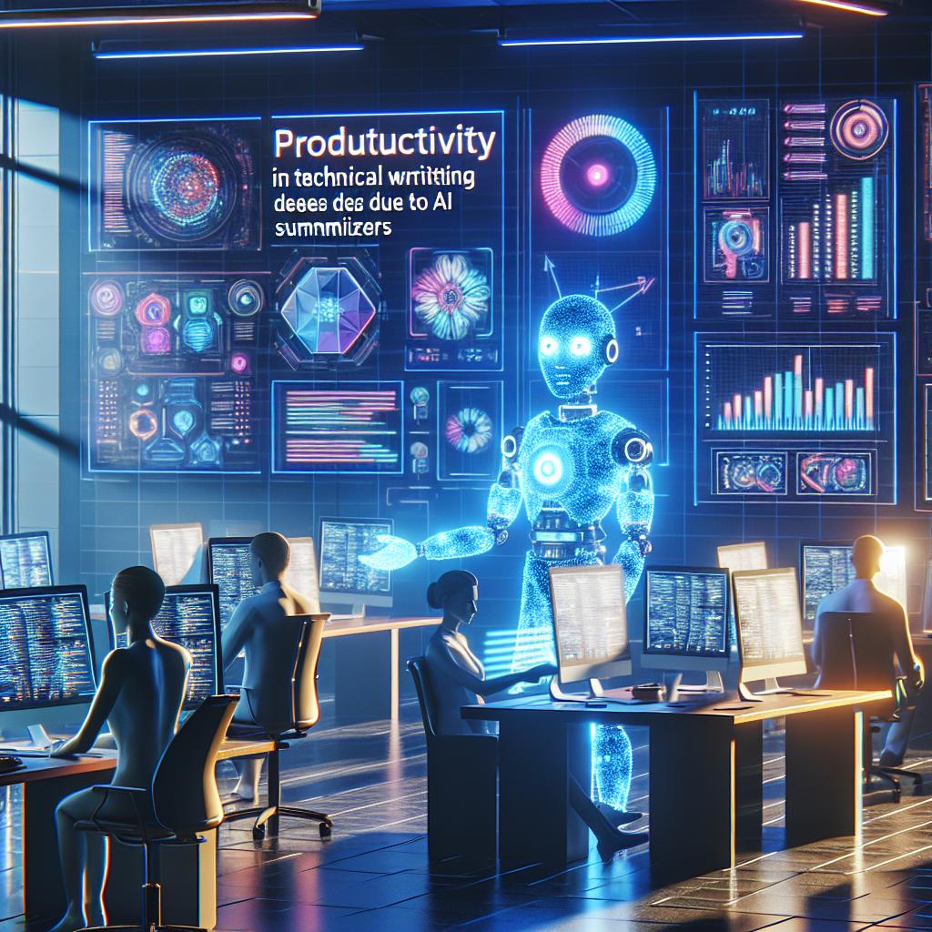 Mayor productividad en redacción técnica gracias a resumidores IA.